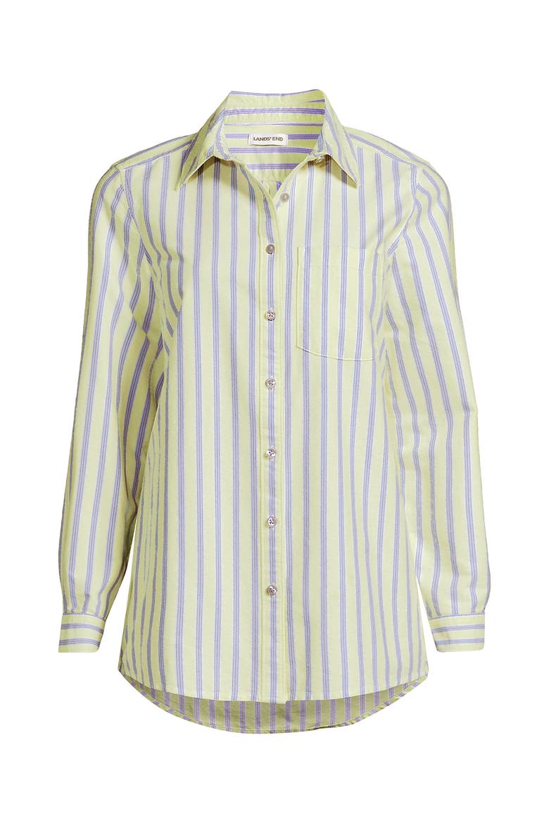 Oxford Shirt, Alternate, color, Soft Apple Green/Blue Stripe