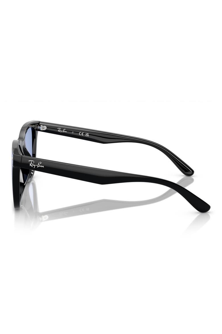 65mm Oversize Square Sunglasses, Alternate, color, BLACK