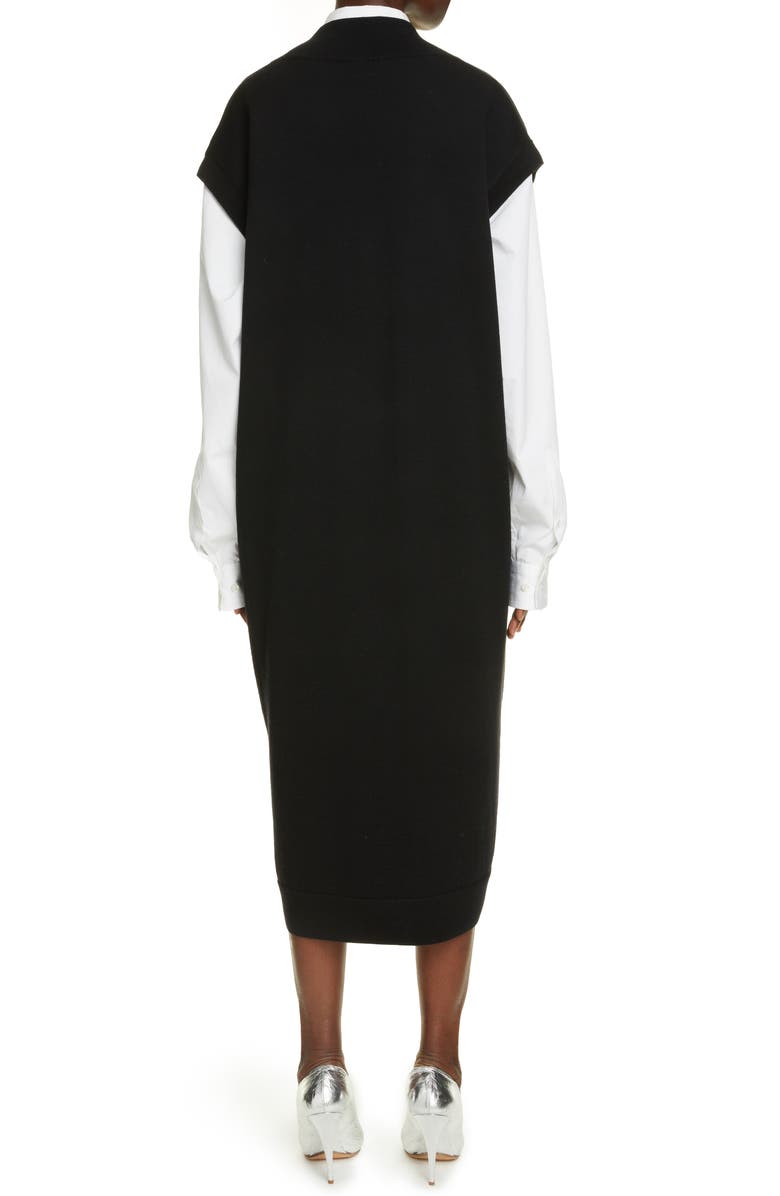 Dries Van Noten Taipan Merino Wool Dress, Alternate, color,