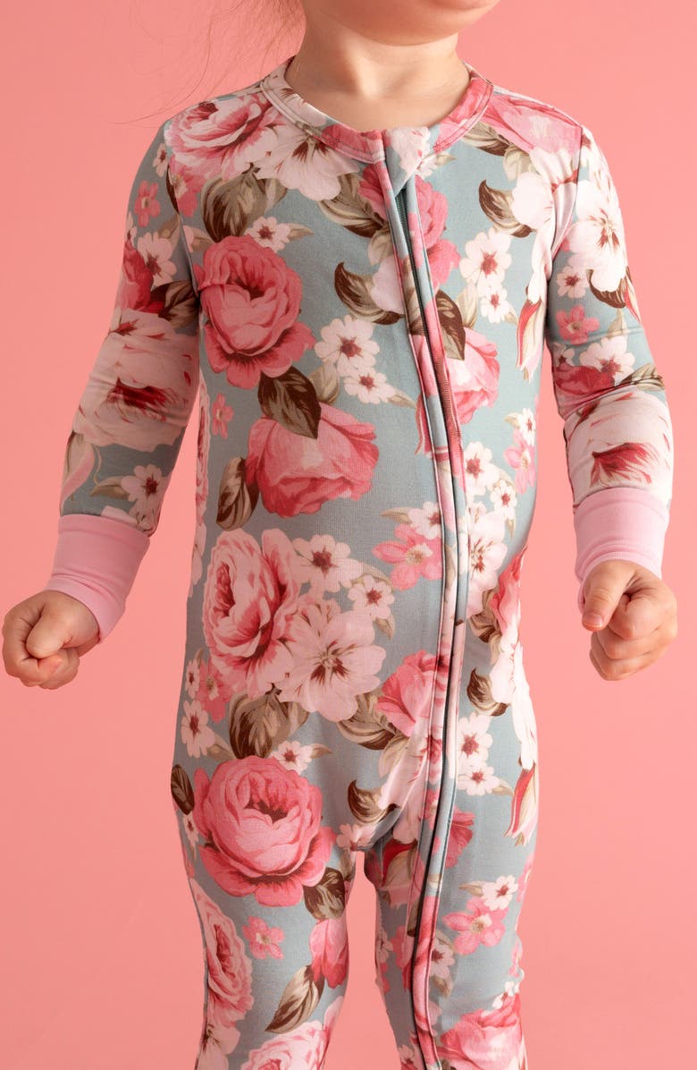 Posh Peanut Fitted Convertible Footie Pajamas, Alternate, color, 