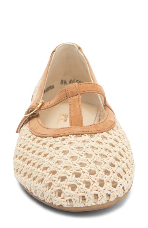 Paul Green Anabele Mary Jane Flat In Diva Royal Natural Nubuck