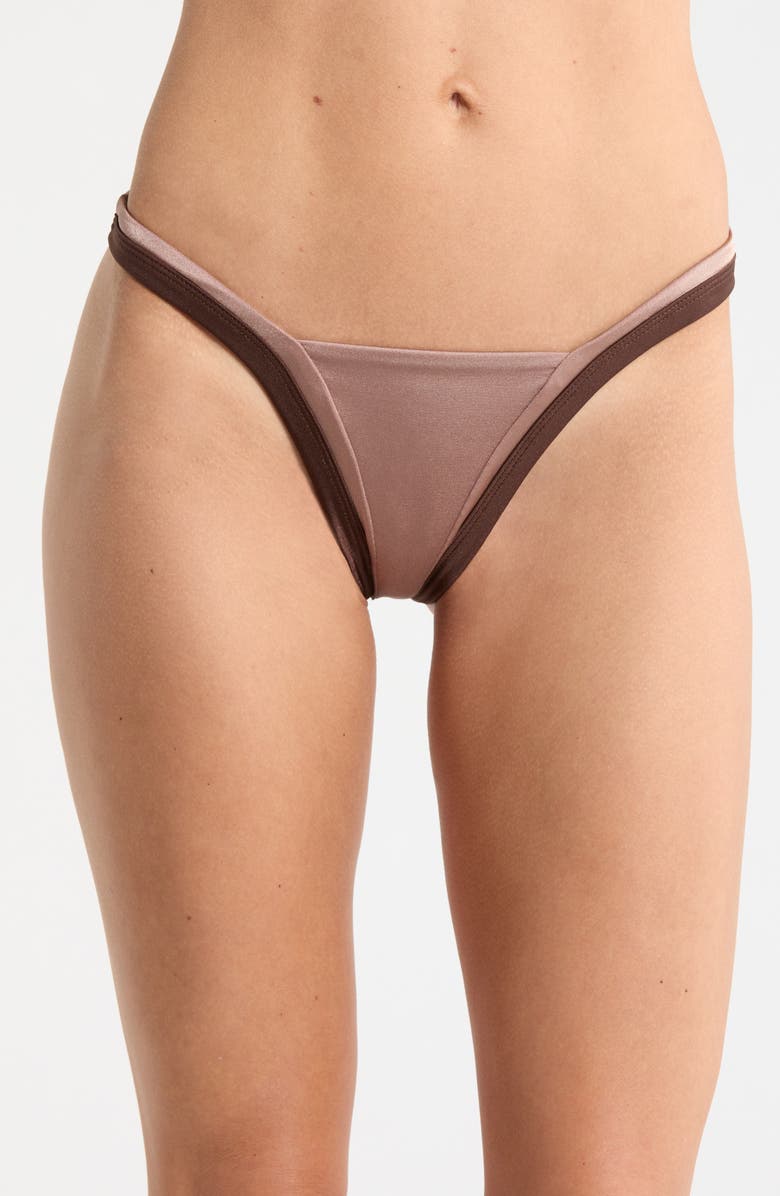 Maaji Trinity Reversible Bikini Bottoms, Main, color, Brown