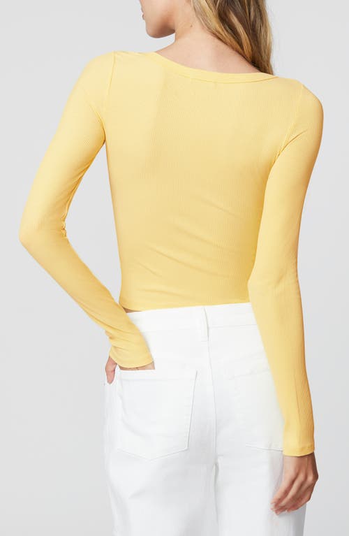 Florence By Mills Long Sleeve Rib T-shirt Dress In Yellow