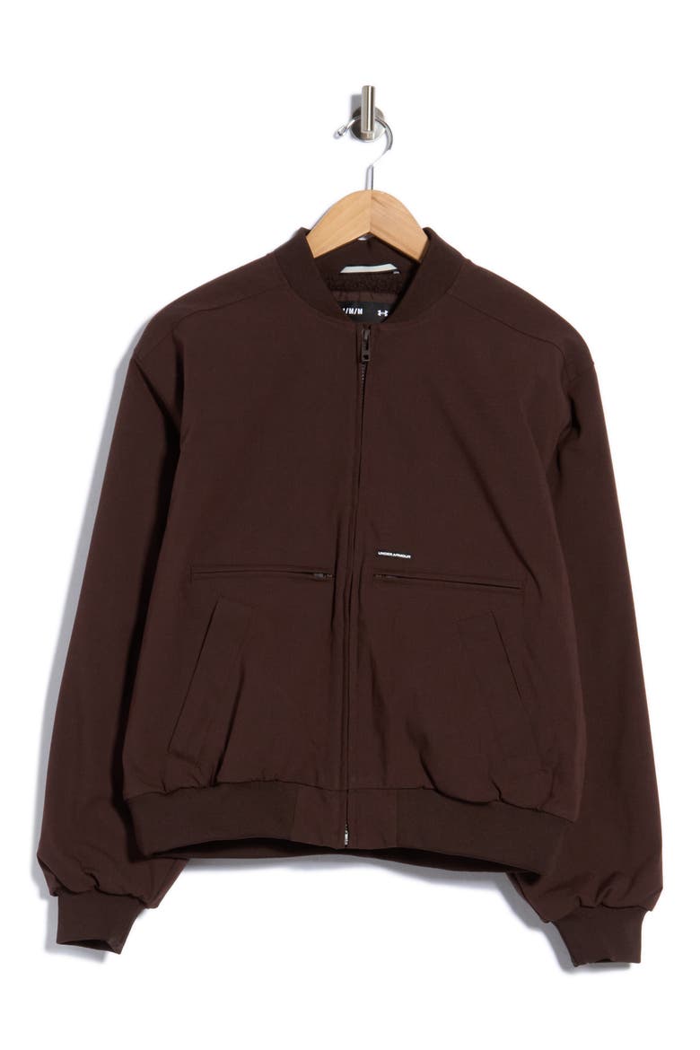 Ode UA Storm Fleece Lined Performance Bomber Jacket, Alternate, color, KONA BROWN