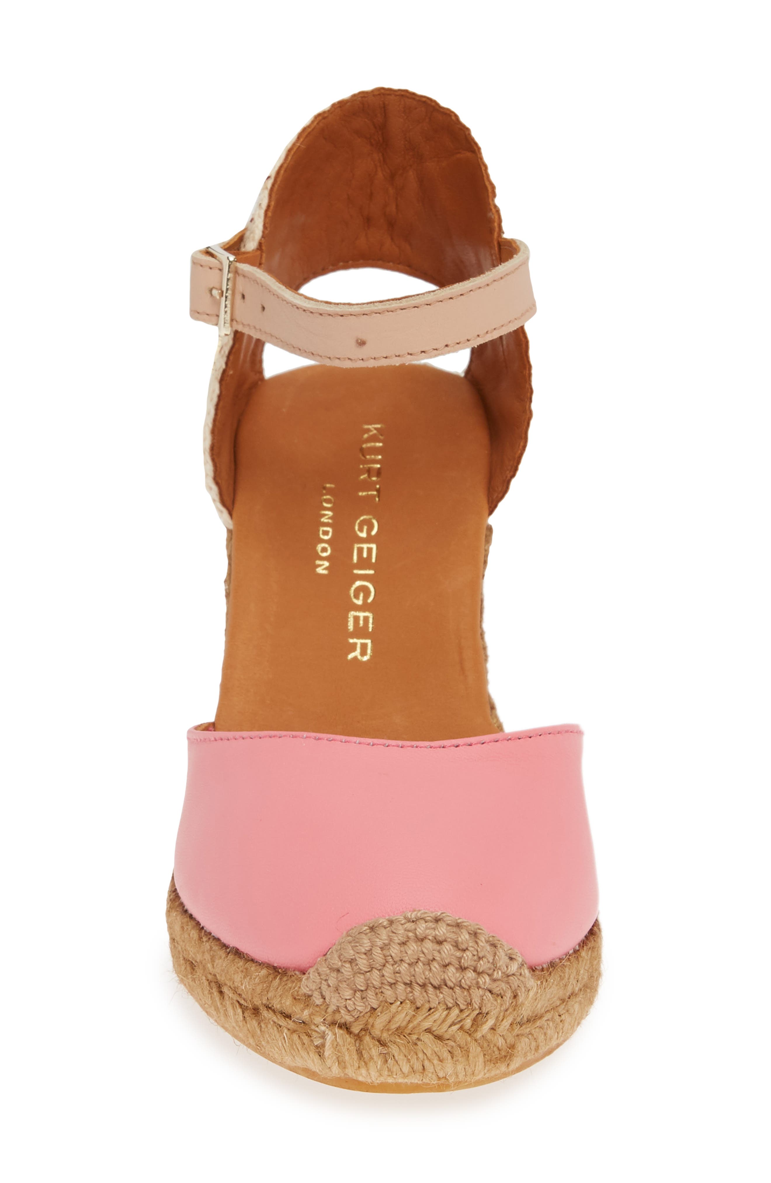 Monty Espadrille Wedge, Alternate, color, PINK LEATHER