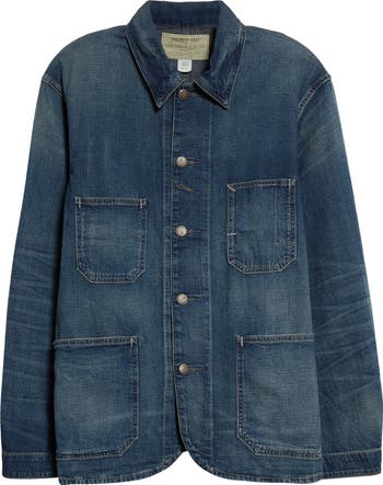 Double RL Torrington Cotton & Linen Denim Engineer Jacket Double RL Torrington Cotton & Linen Denim Engineer Jacket