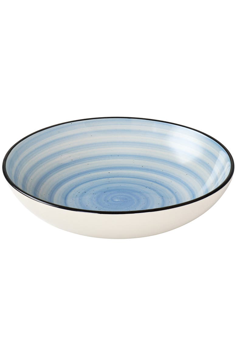 Gia 24 Piece Round Stoneware Dinnerware Set, Alternate, color, White