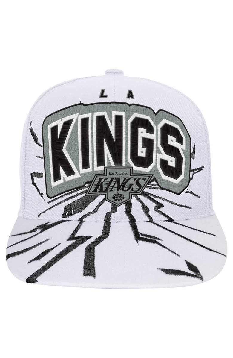 Mitchell & Ness Youth Mitchell & Ness White Los Angeles Kings After Shock Snapback Hat, Alternate, color, White
