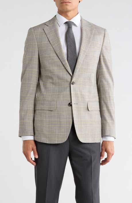 Plaid Two-Button Sport Coat