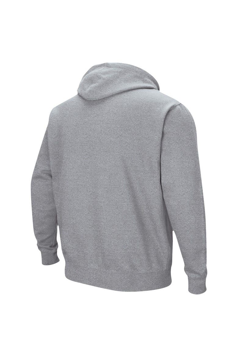 Men's Colosseum Heather Gray Ohio State Buckeyes Arch & Logo 3.0 Pullover Hoodie, Alternate, color, Heather Gray