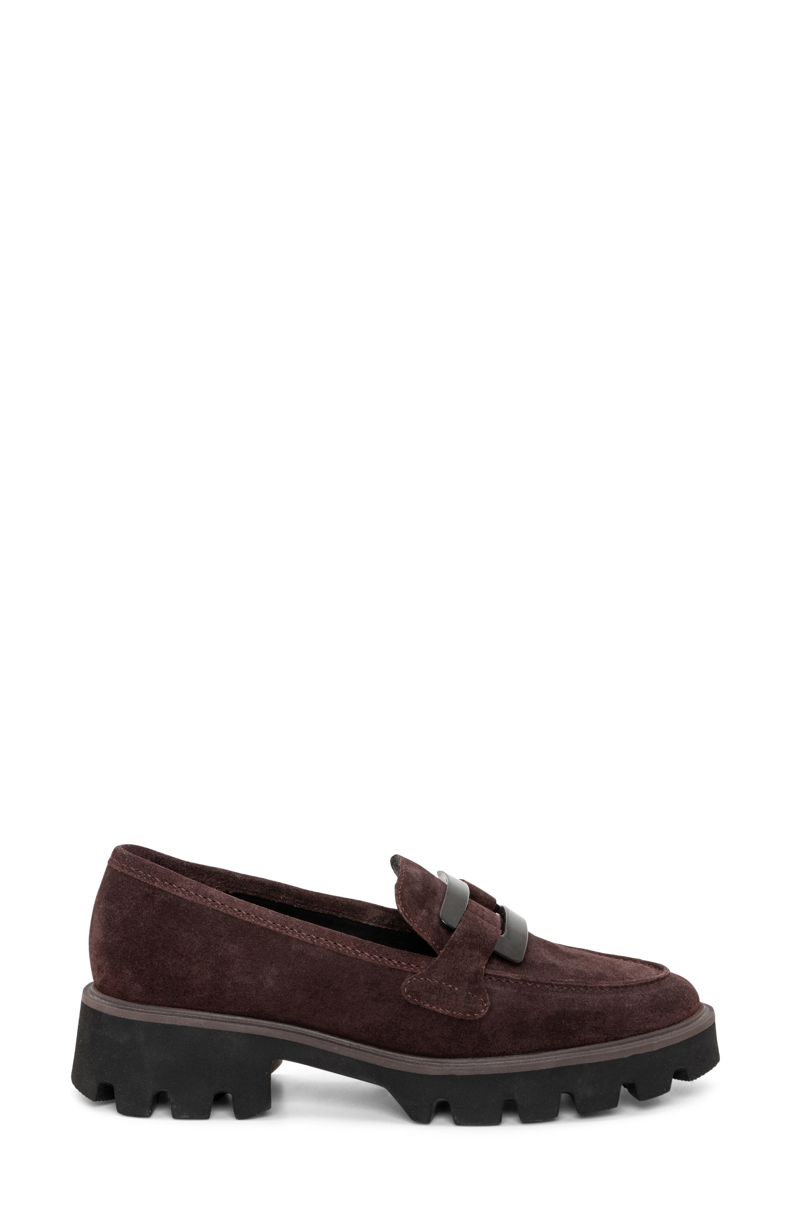 ara Oleander Platform Loafer, Alternate, color, Amarone