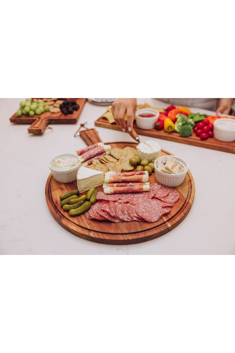 Tagliere Round Charcuterie Board, Alternate, color, Acacia Wood