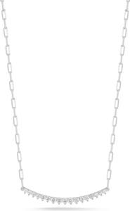 CHLOE AND MADISON Cubic Zirconia Bar Necklace