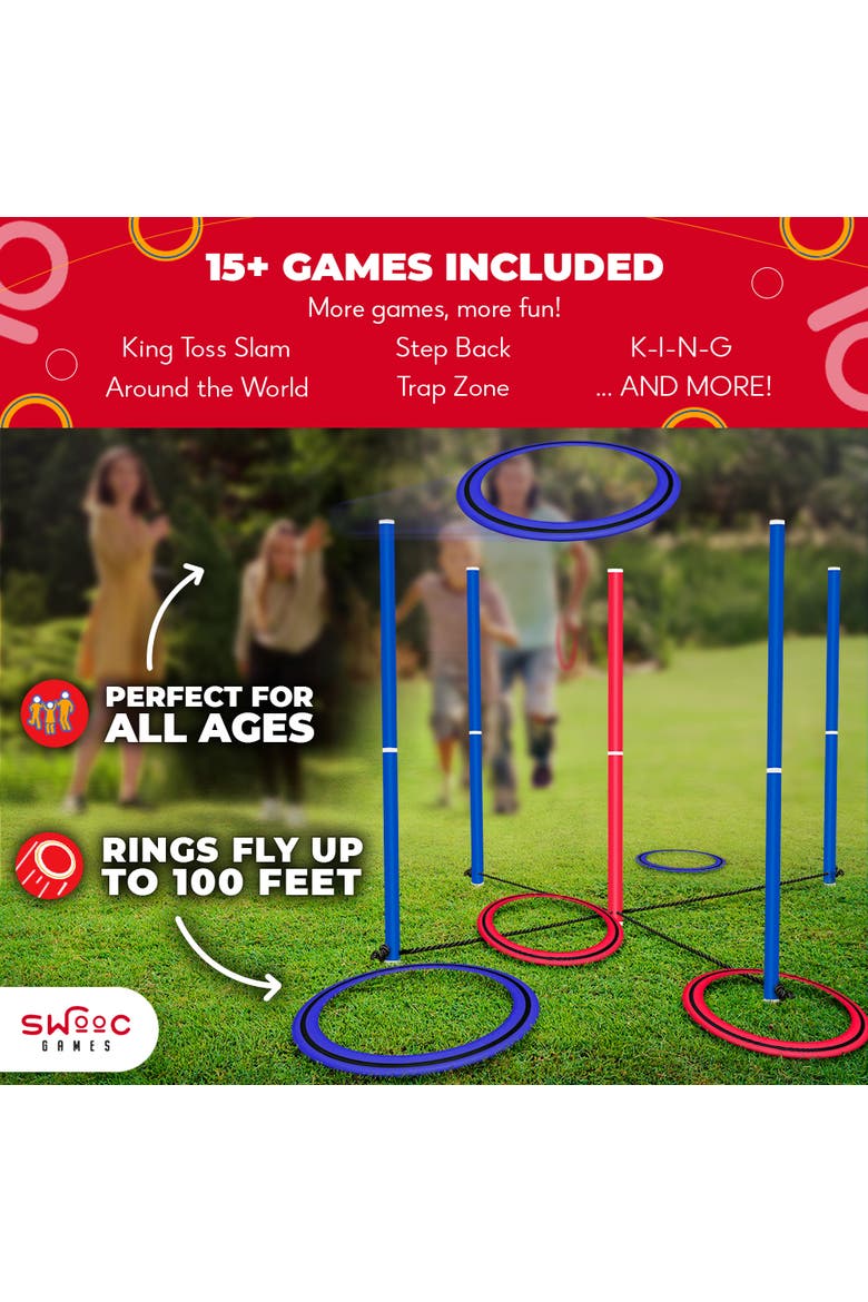 King Toss | Giant Ring Toss Game for Kids and Adults, Alternate, color, Blue, Red