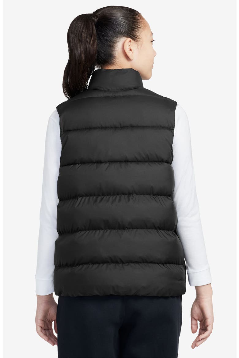 Kids' Sportswear ADP Puffer Vest, Alternate, color, BLACK/ WHITE