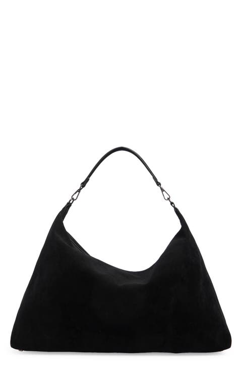 Faux Suede Hobo