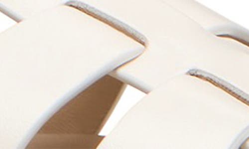Stuart Weitzman Villa Fisherman Sandal In White