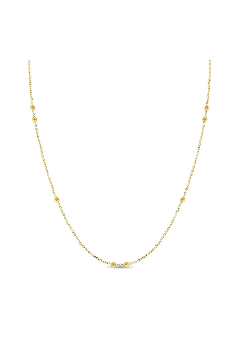 2mm Double Satellite Women's Necklace, Main, color, Gold