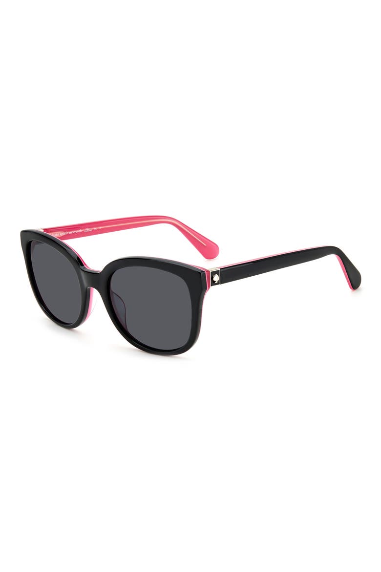 gweniths 53mm gradient square sunglasses, Alternate, color, BLACK / GREY
