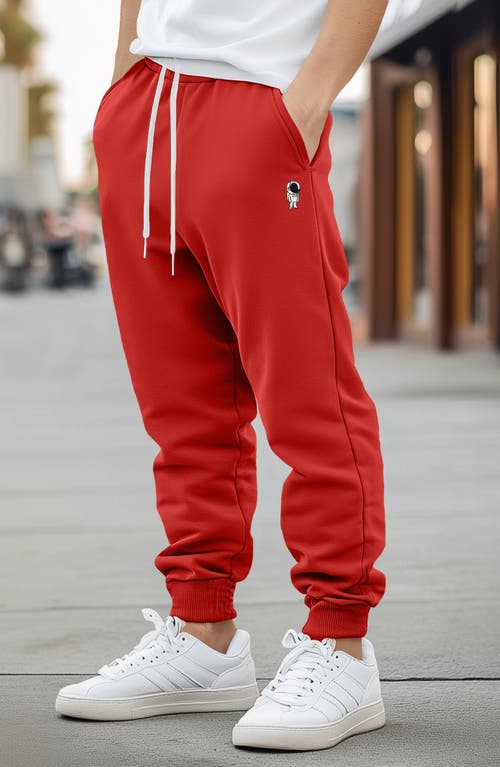 Dalix Astronaut Jogger Sweatpant In Red