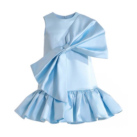 Dahlielle Satin Bow Dress