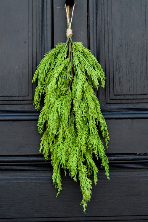 Darby Creek Trading Real Touch Cedar Teardrop Christmas Holiday Swag