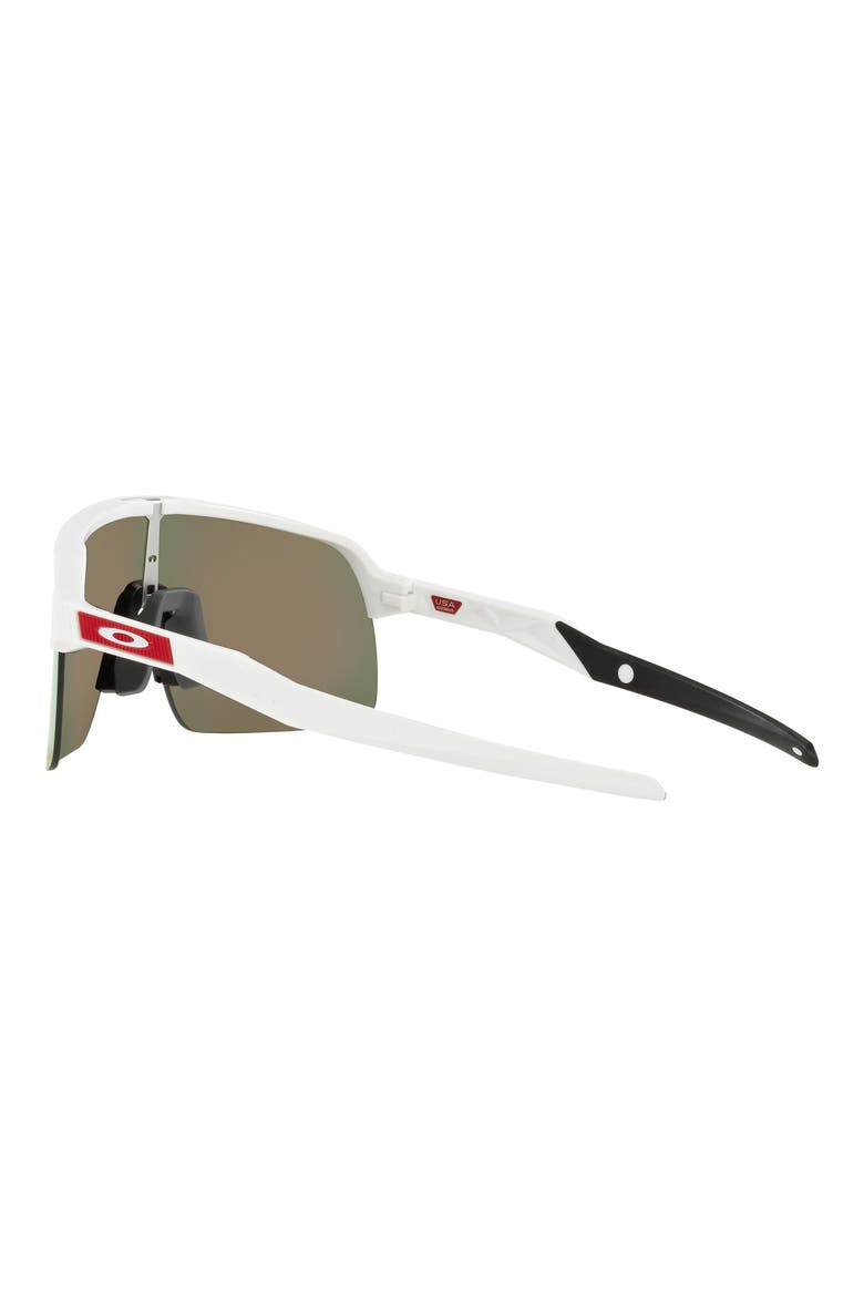 Sutro Lite 139mm Prizm™ Wrap Shield Sunglasses, Alternate, color, MATTE WHITE/ PRIZM RUBY