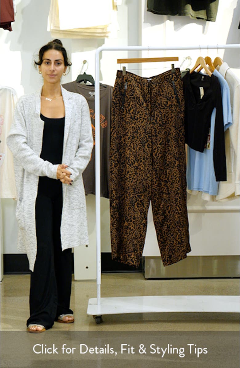 Cheetah Print Wide Leg Pants, sales video thumbnail