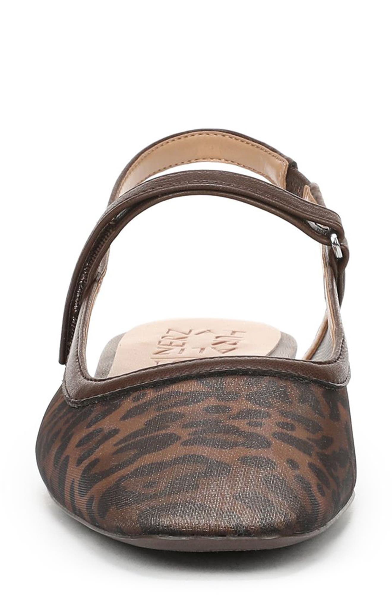 Naturalizer Connie Slingback Flat, Alternate, color, Dark Brown/ Black