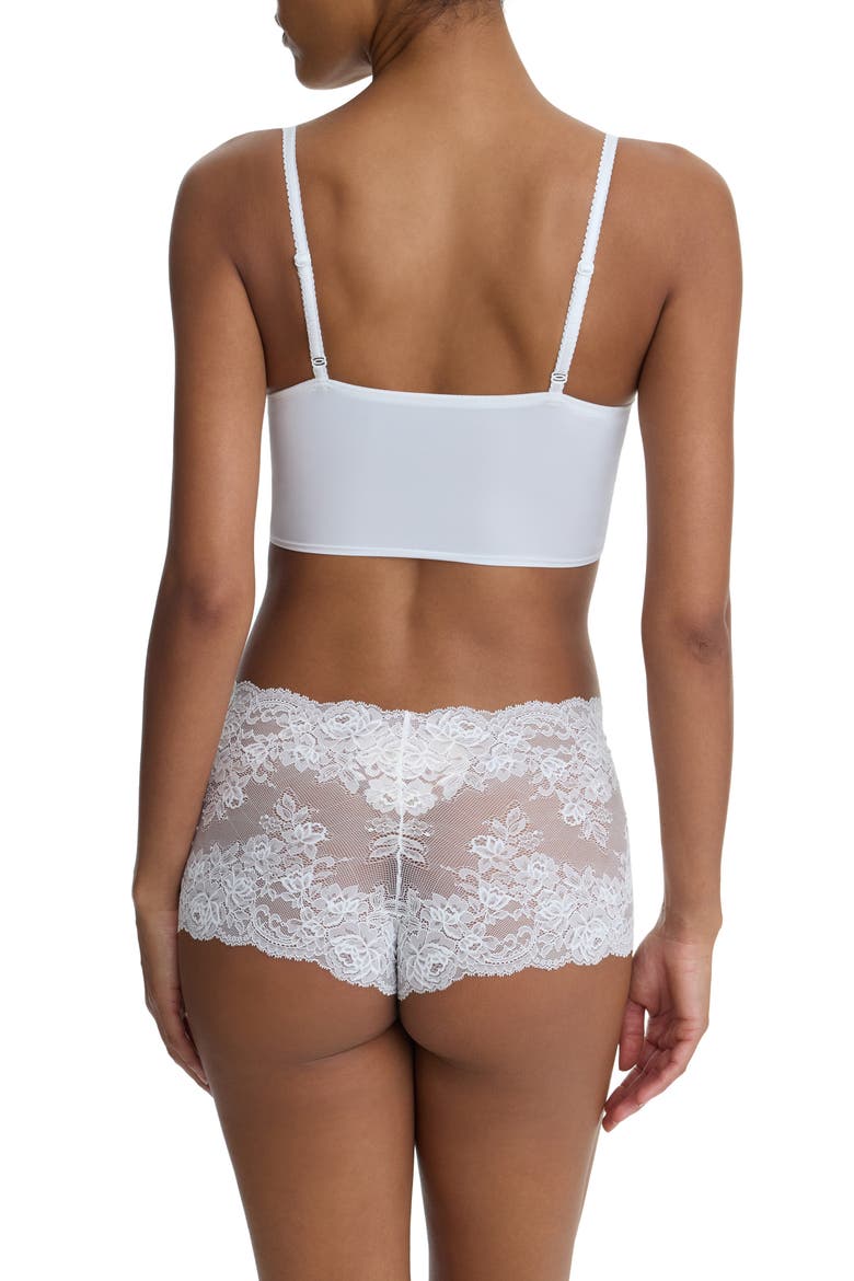 Captivate Lace Boyshorts, Alternate, color, WHITE