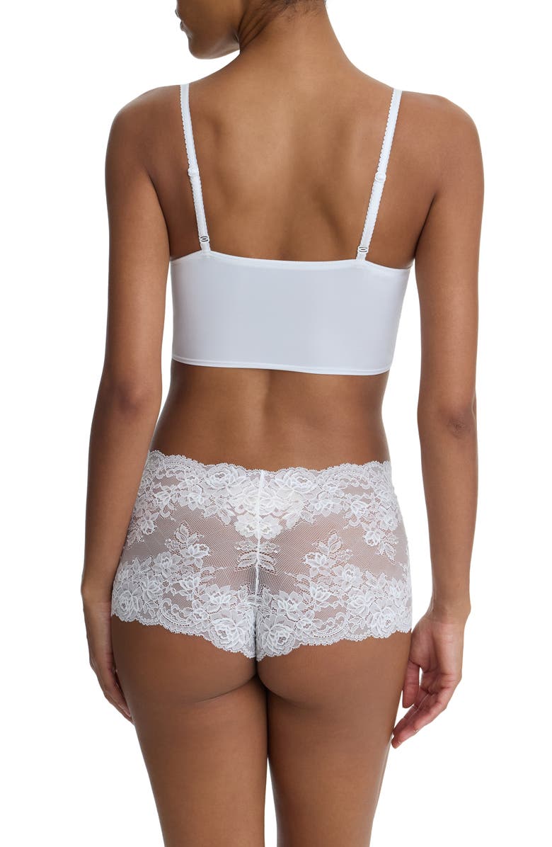 Skarlett Blue Captivate Lace Boyshorts, Alternate, color, White