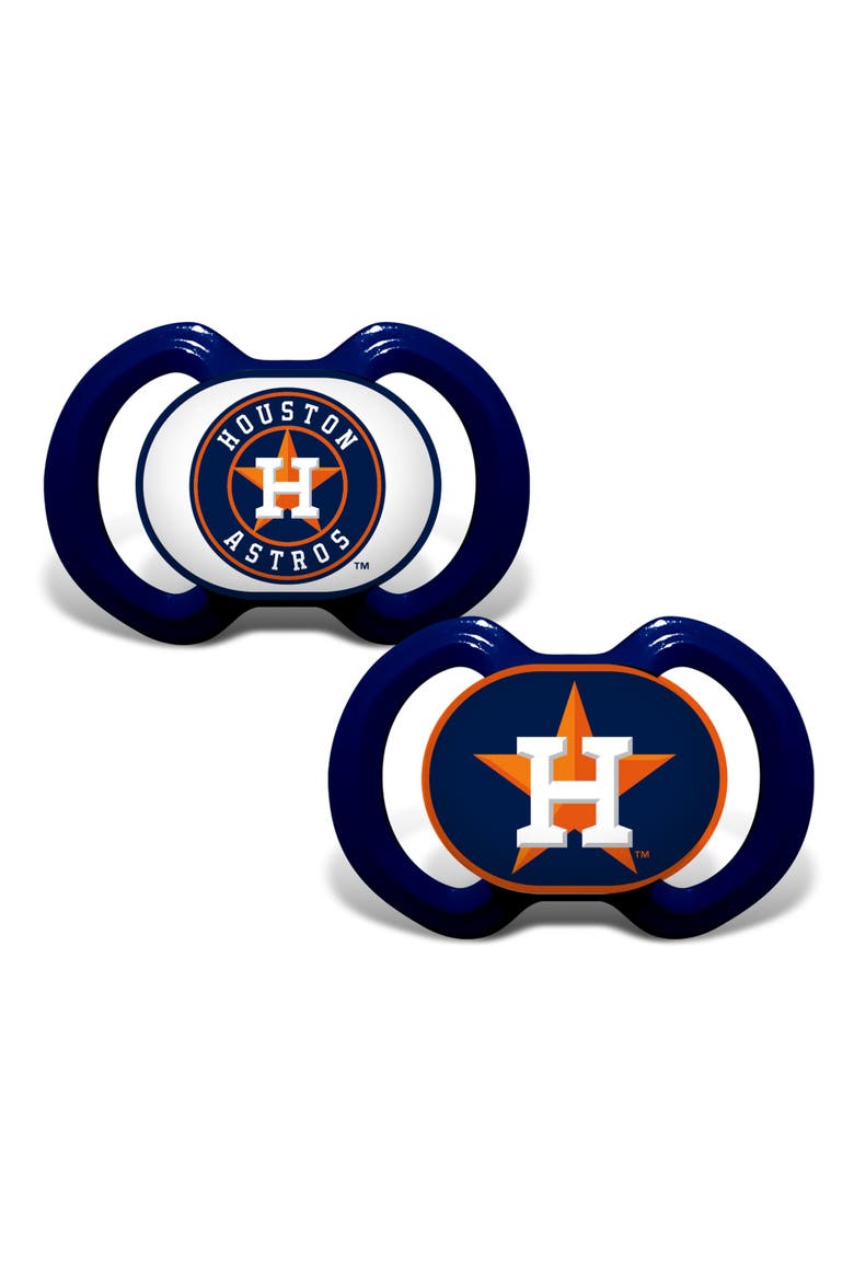 Houston Astros Pacifier 2-Pack, Main, color, Multicolor