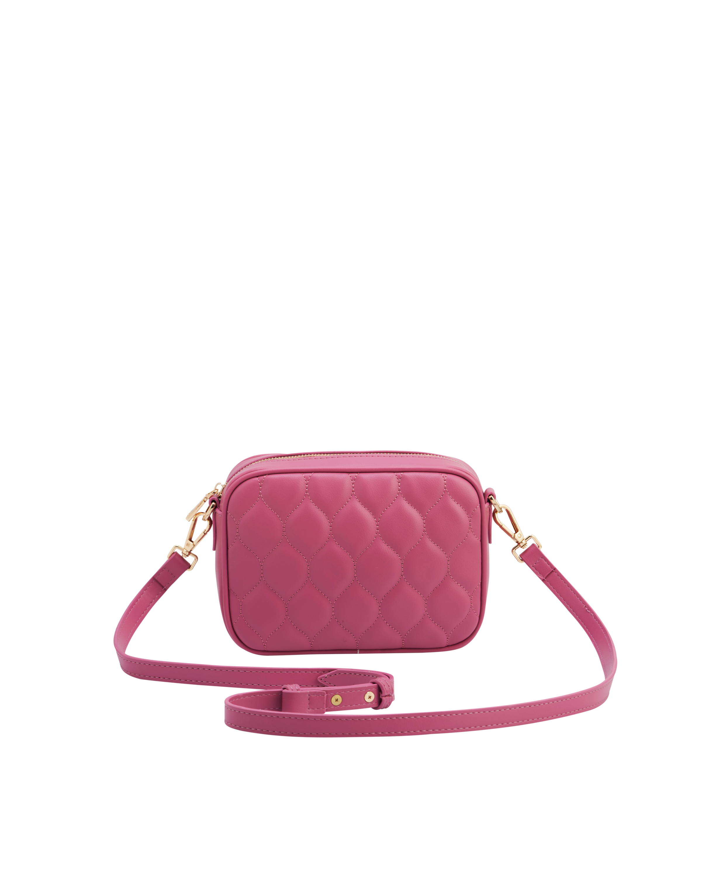 Fable England Alice Quilted Camera Purse, Main, color, Rose Pink