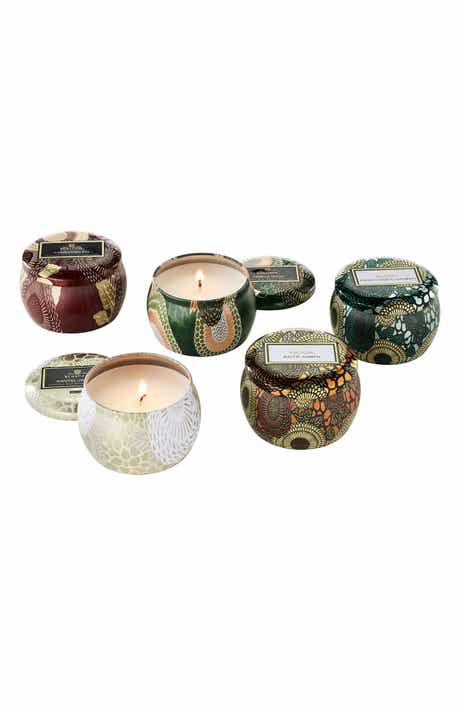 Voluspa Japonica Set of 5 Mini Tin Candles