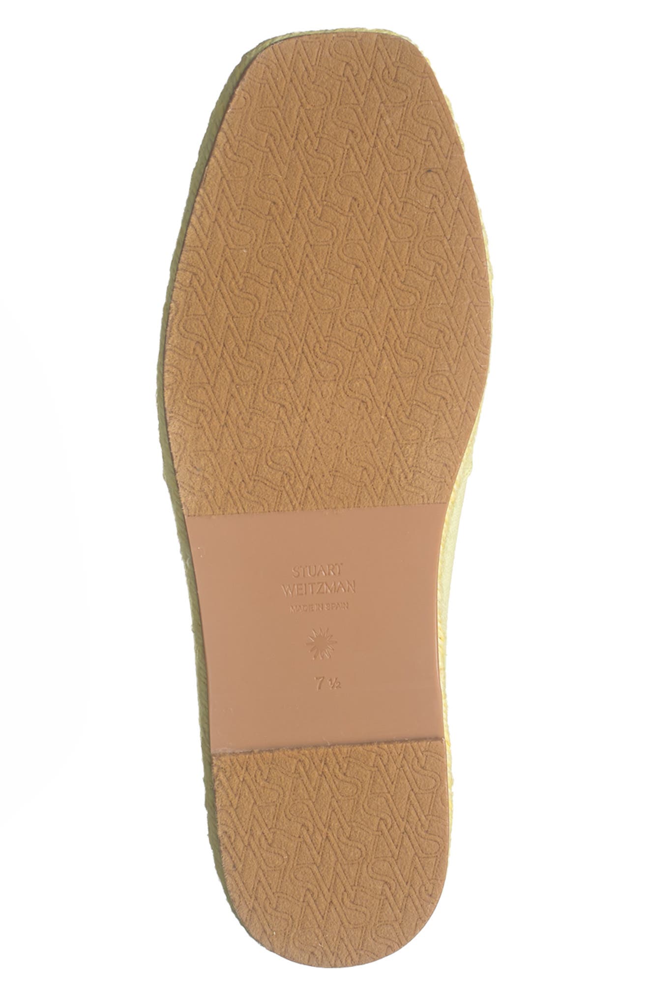 Stuart Weitzman Dree Espadrille Flat, Alternate, color, Pale Yellow