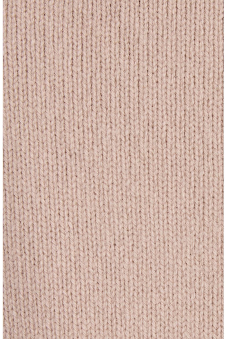 Embroidered Logo Wool & Cashmere Cardigan, Alternate, color, LIGHT PINK