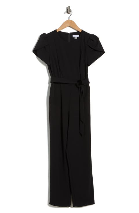 Tulip Sleeve Belted Jumpsuit