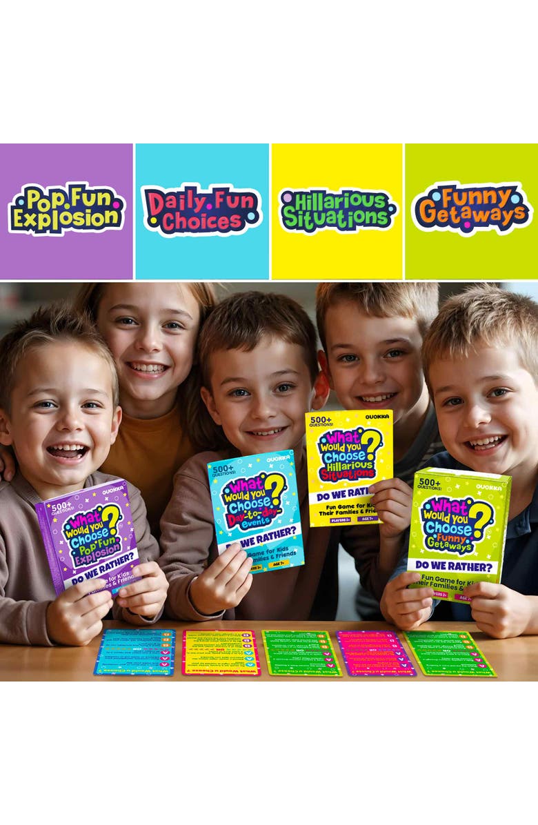 Quokka What Would You Choose? Trivia and Card Games for Kids & Family, Alternate, color, Pop Culture