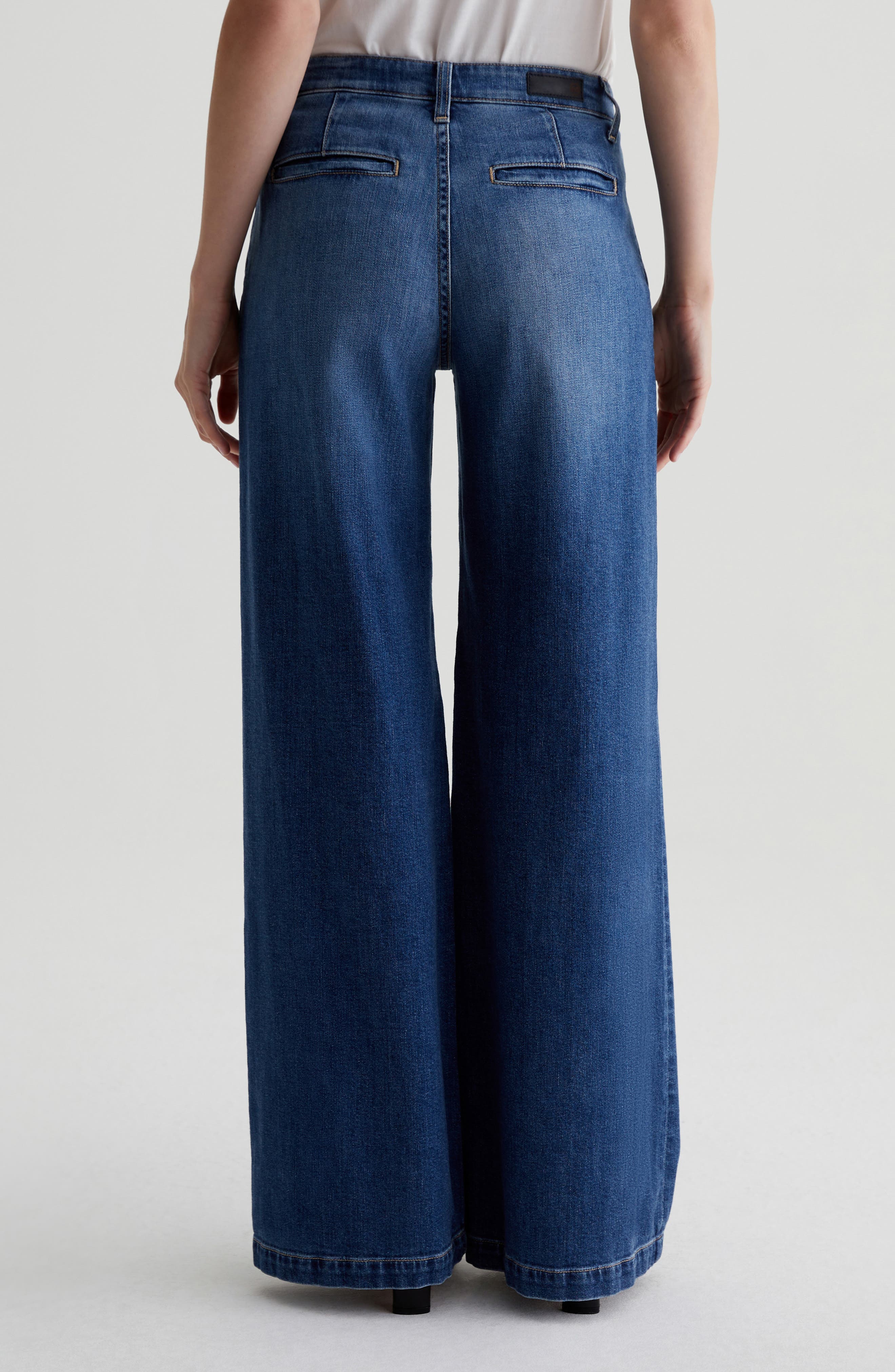 Stella Pleated Wide Leg Jeans - image 2