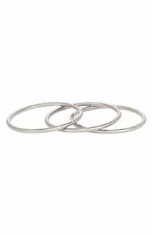 Set of 3 Tarnish Resistant Bangle Bracelets