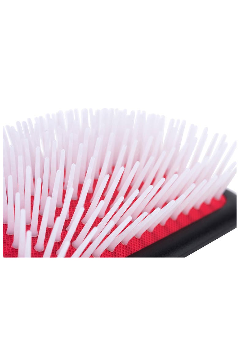 D38 The Detangling & Styling Paddle, Alternate, color, BLACK WITH RED PAD