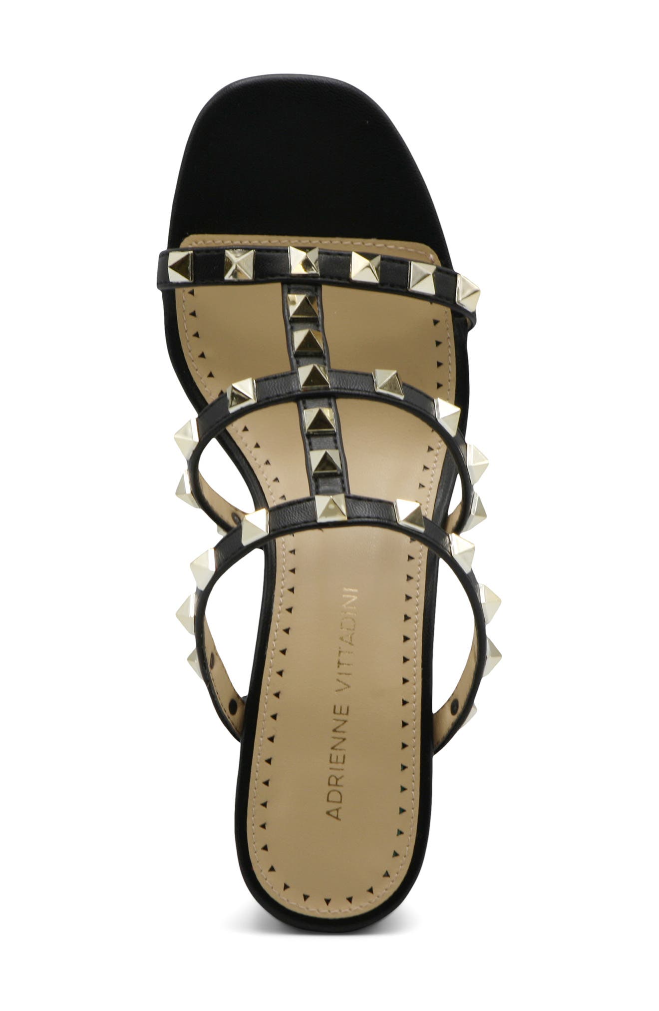 Adrienne Vittadini Alex Studded Mule Sandal, Alternate, color, 