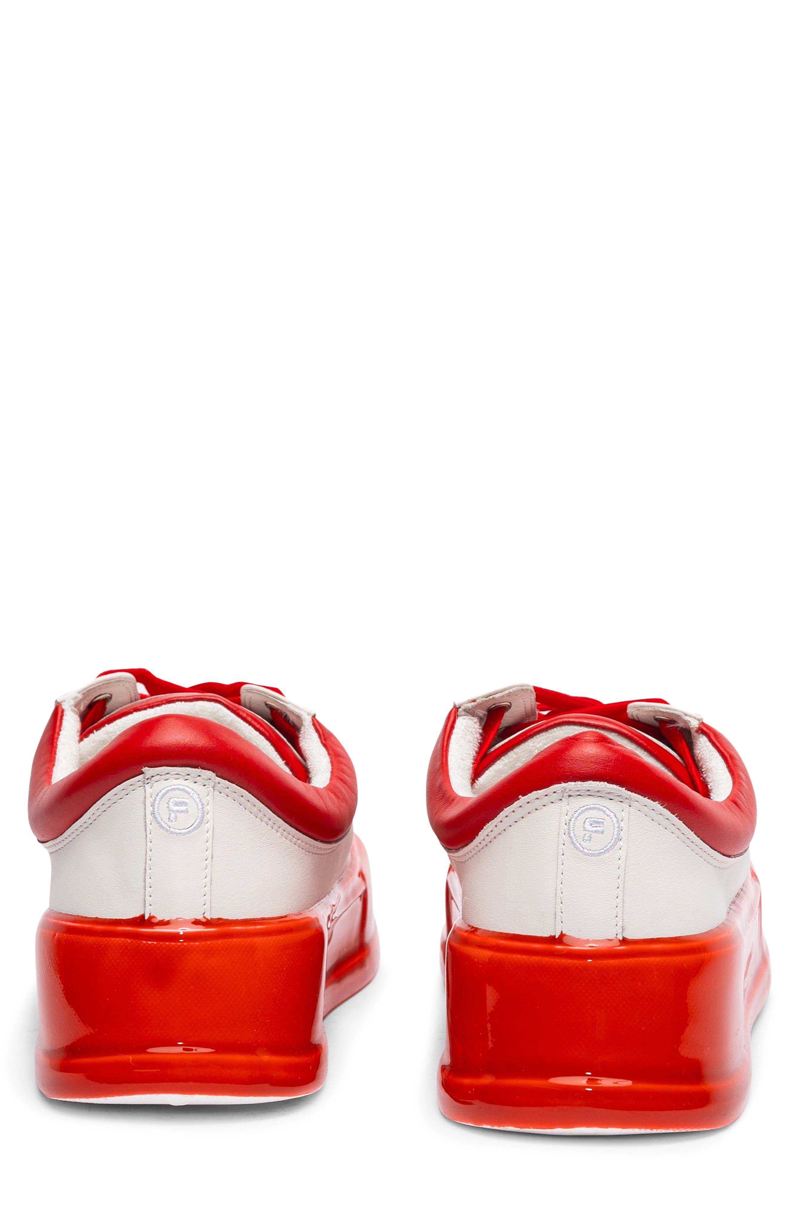 Dips Leather Sneaker, Alternate, color, RED