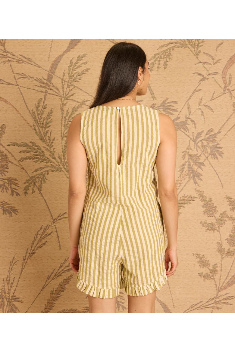 Heaven Romper, Alternate, color, Pearl/Lemon Lime