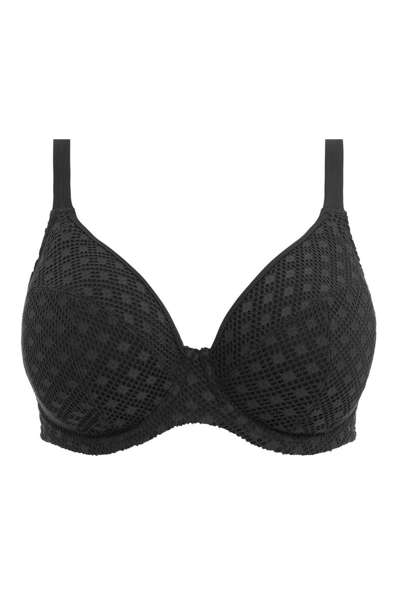 Bazaruto Underwire Plunge Bikini Top, Alternate, color, BLACK