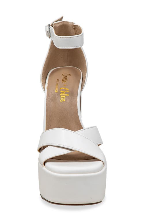 CHASE & CHLOE CHASE AND CHLOE ROSETTA PLATFORM SANDAL