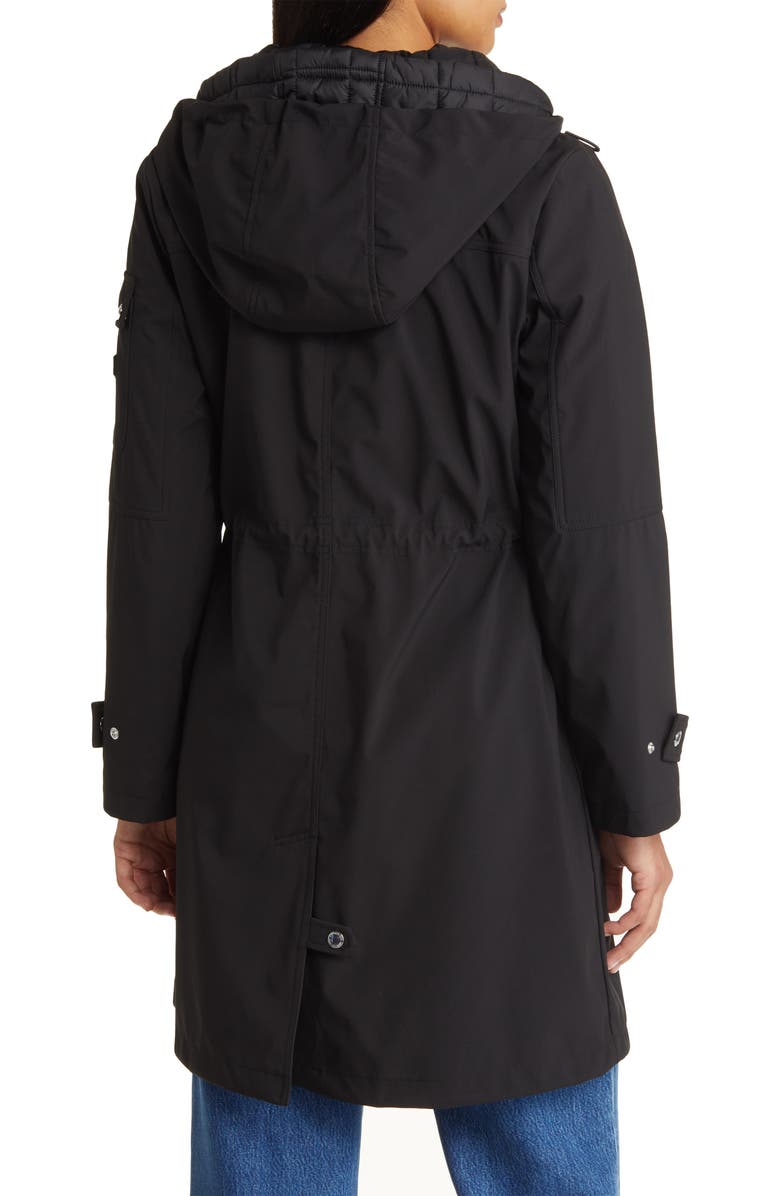 Sam Edelman Water Resistant Rain Jacket with Bib, Alternate, color,