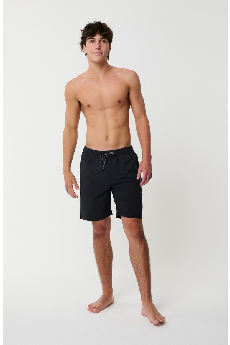 Search Cordura® Swim Trunks, Alternate, color, BLACK