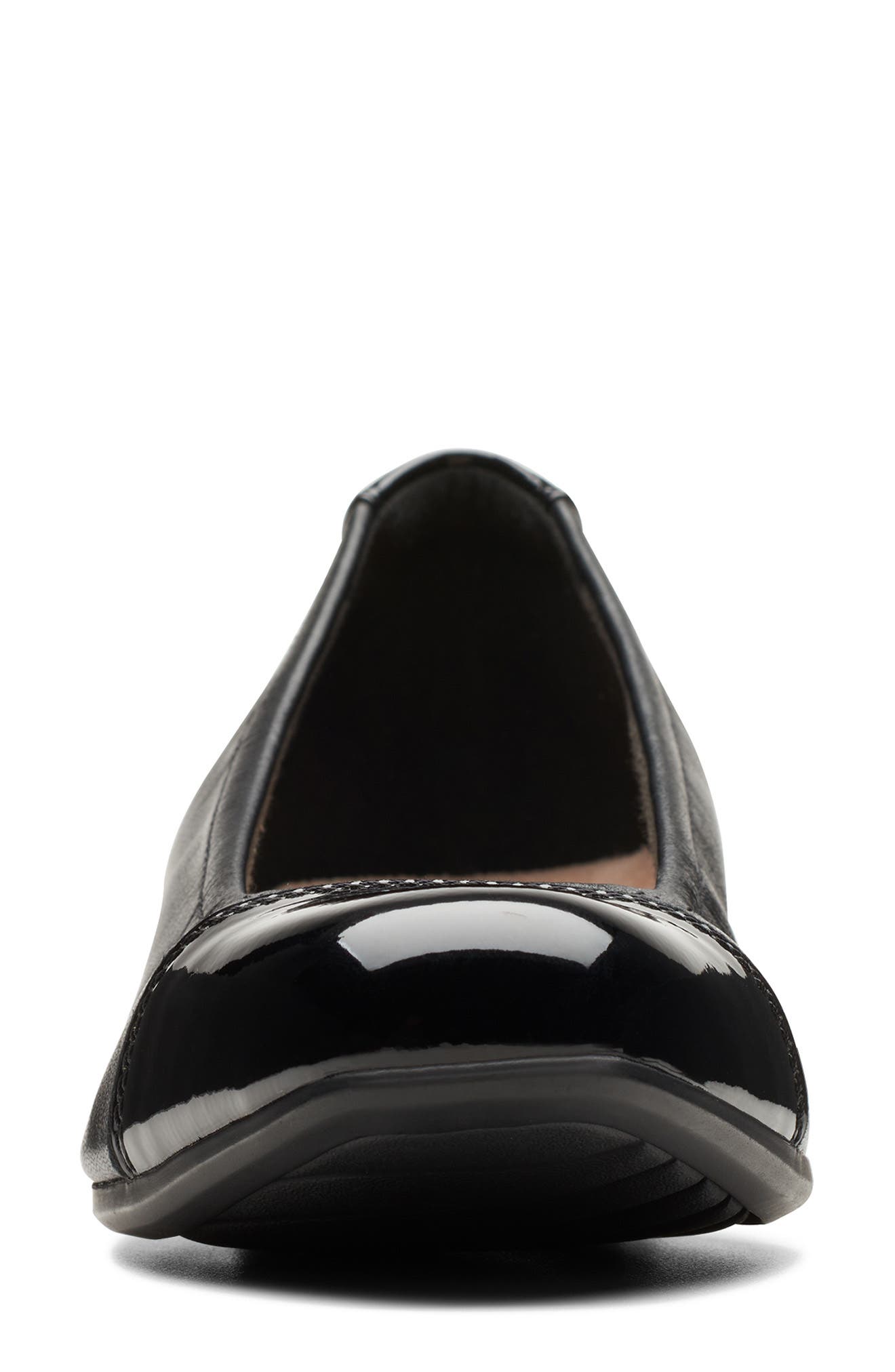 Clarks<sup>®</sup> Juliet Step Block Heel Pump, Alternate, color, Black Leather