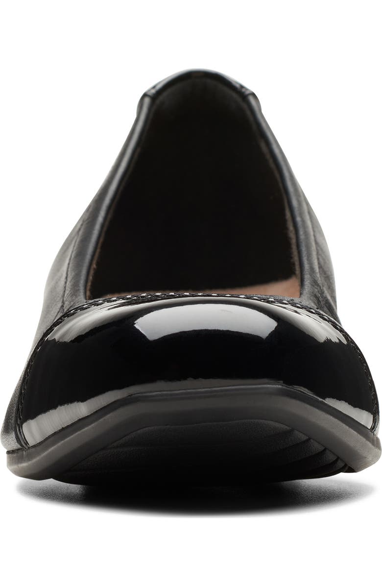 Clarks<sup>®</sup> Juliet Step Block Heel Pump, Alternate, color, Black Leather